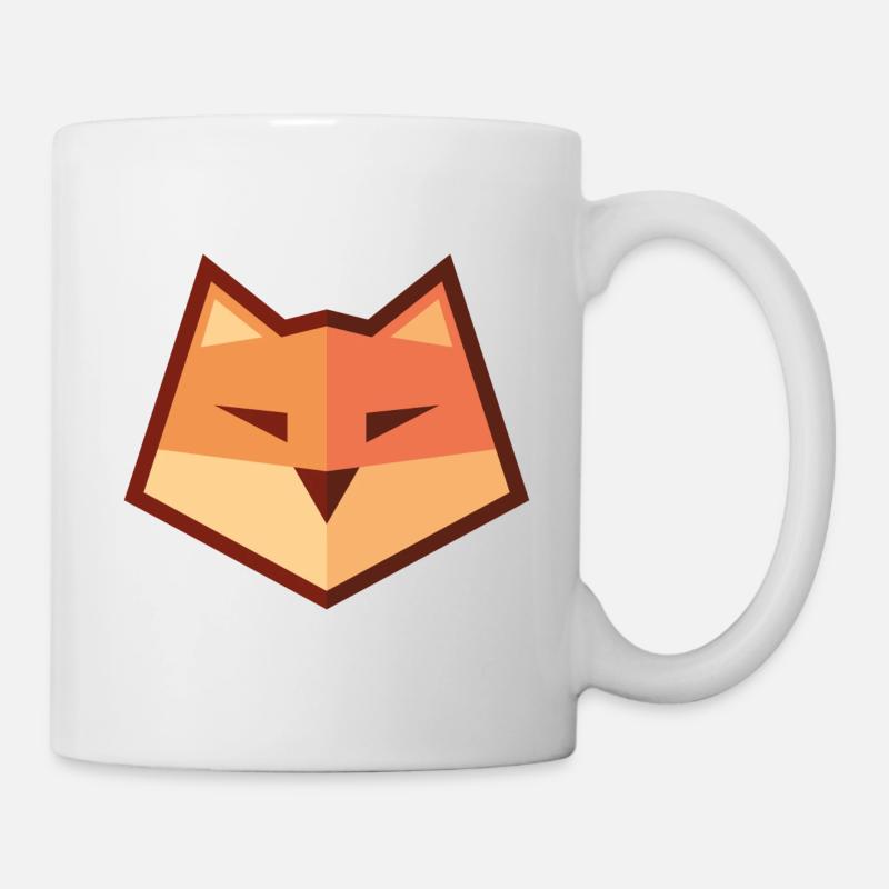 Renard vectoriel - Mug blanc - blanc