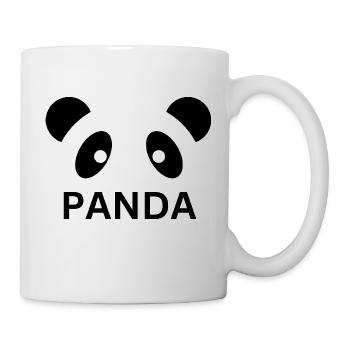 Conception du visage de panda - Mug blanc - blanc - Droite