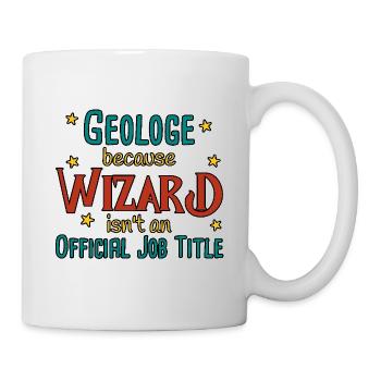 Géologue Magicien Géologie - Mug blanc - blanc - Droite