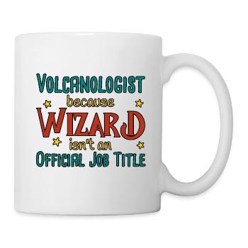 Volcanologist Wizard Volcanology - Tasse - Weiß - Rechts