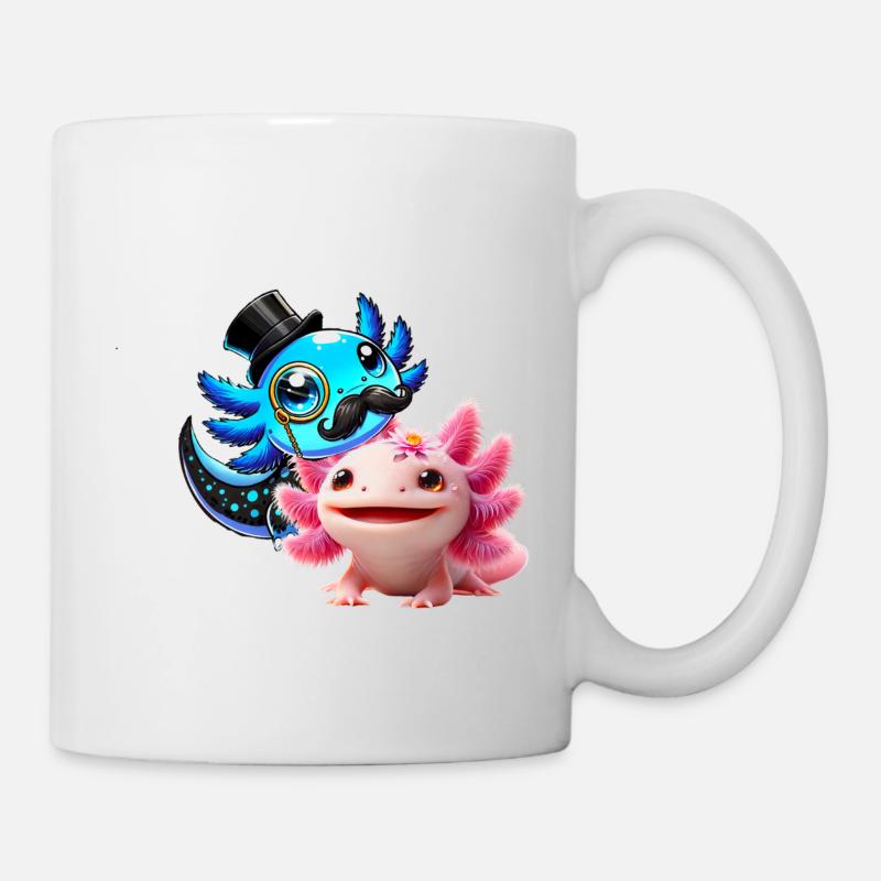 Axolotl Duo - Tasse - Weiß