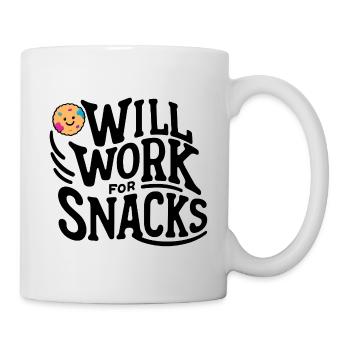 Arbeiten für Kekse - Tasse - Weiß - Rechts