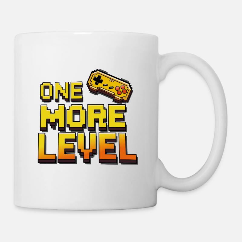 Pixel Gamer : Un niveau de plus - Mug blanc - blanc