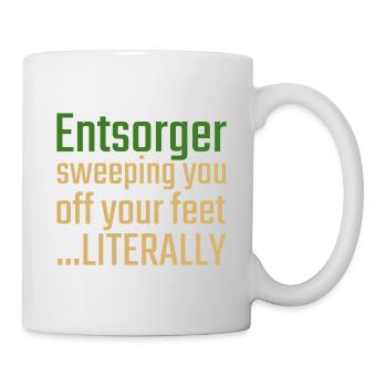 Entsorger Valentinstag Sweeping you - Tasse - Weiß - Rechts