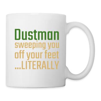 Dustman Valentinstag Sweeping you - Tasse - Weiß - Rechts