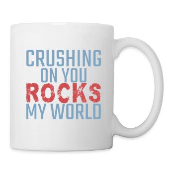 Géologie Saint-Valentin Écraser vos rochers - Mug blanc - blanc - Droite