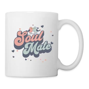 Süßes Soul Mate Valentinstag Liebe Freundschaft - Tasse - Weiß - Rechts