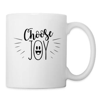 choose joy - Tasse - Weiß - Rechts