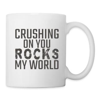 Géologie Écraser vos rochers Géologue - Mug blanc - blanc - Droite