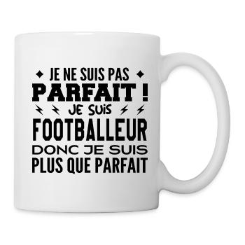 Un Footballeur plus que parfaite, métier de rêve - Mug blanc - blanc - Droite