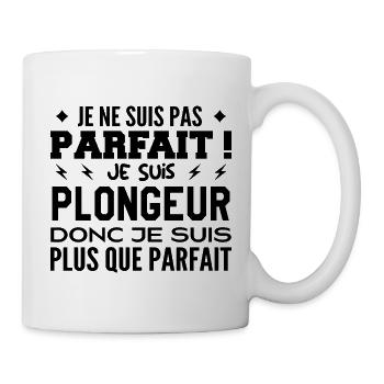 Ein mehr als perfekter Taucher, ein Traumberuf - Tasse - Weiß - Rechts