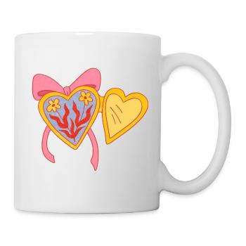 Open heart - Mug - white - Right