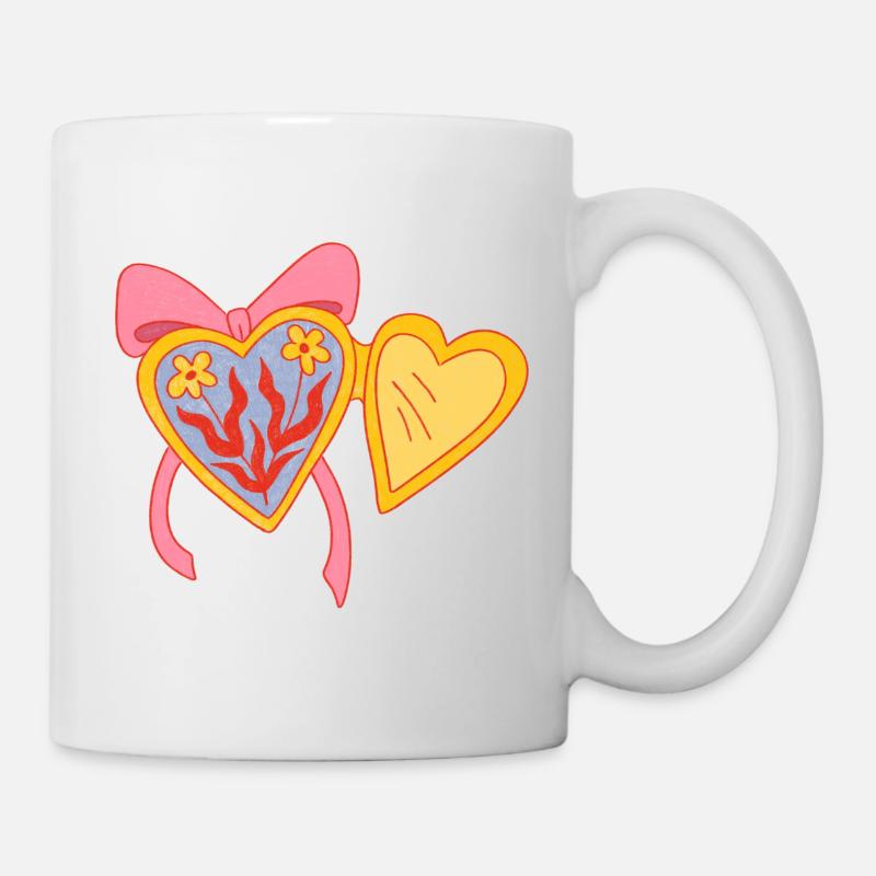 Offenes Herz - Tasse - Weiß