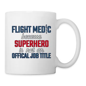 Flight Paramedic Superhero Luftrettung - Tasse - Weiß - Rechts