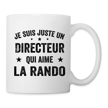 Fier d’être Directeur et Passionné de Randonnée - Mug blanc - blanc - Droite