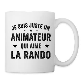 Fier d’être Animateur et Passionné de Randonnée - Mug blanc - blanc - Droite