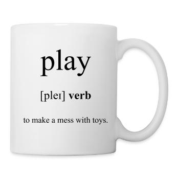 Play | spielen Definition Dictionary - Tasse - Weiß - Rechts