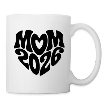 Mom 2026 Heart Shape Mom Baby Heart Shape Mom 2026 - Mug - white - Right