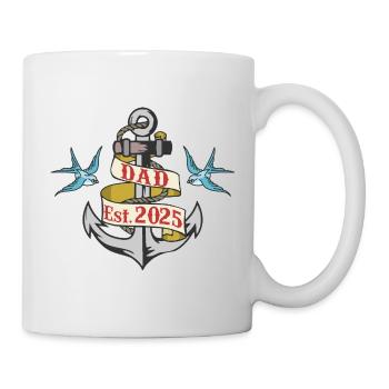 Anchor Dad 25 Dad Baby Dad 2025 Father's Day - Mug - white - Right
