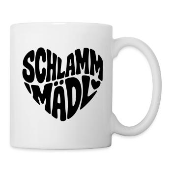 Schlamm Mädel - Tasse - Weiß - Rechts