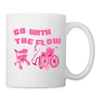 Go with the Flow – Mobility Aids in Pink - Mug - white - Right