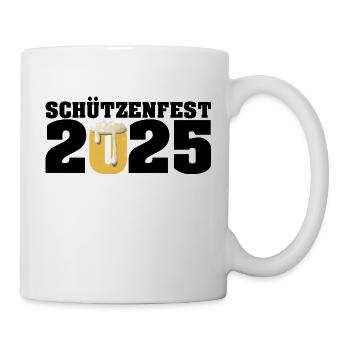 Schützenfest 2025 - Tasse - Weiß - Rechts