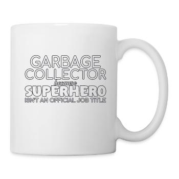 Garbage collector Superhero - Mug - white - Right