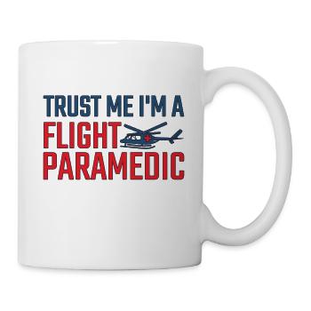 Flight Paramedic Trust me air rescue - Mug - white - Right
