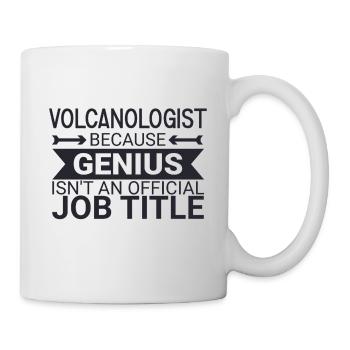 Volcanologist Genius Volcanology - Tasse - Weiß - Rechts