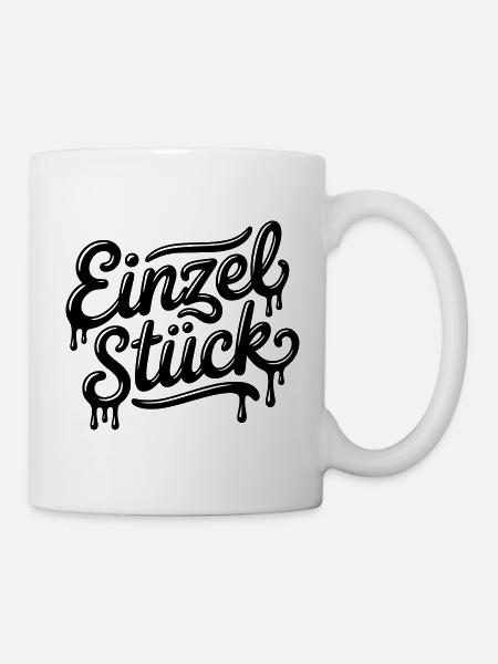 Einzelstück (Farbe änderbar Personalisierung) - Tasse - Weiß