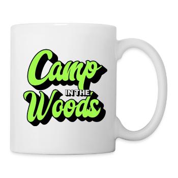 Adventure in the forest – camping under the stars - Mug - white - Right