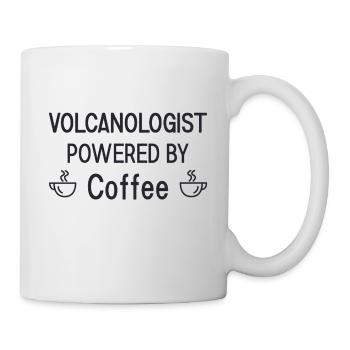 Volcanologist powered by Coffee Volcanology - Tasse - Weiß - Rechts