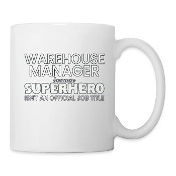 Warehouse Manager Superhero - Tasse - Weiß - Rechts