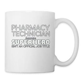 Pharmacy technician Superhero - Mug - white - Right