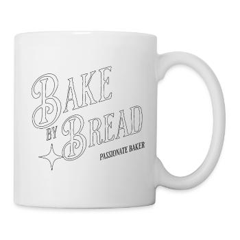 Back mein Brot – mit Herz und Hitze - Tasse - Weiß - Rechts