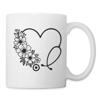 Floral Heart Stroller Design - Mug - white - Right