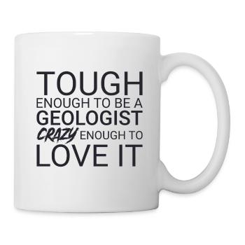 Géologue Crazy Geology - Mug blanc - blanc - Droite