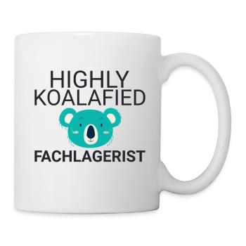 Fachlagerist Koalafied - Tasse - Weiß - Rechts