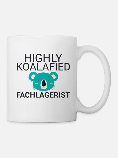 Fachlagerist Koalafied - Tasse - Weiß