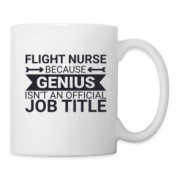 Flight Nurse Genius Luftrettung - Tasse - Weiß - Rechts
