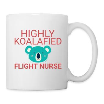 Flight Nurse Koalafied Luftrettung - Tasse - Weiß - Rechts