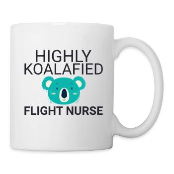 Flight Nurse Koalafied Luftrettung - Tasse - Weiß - Rechts