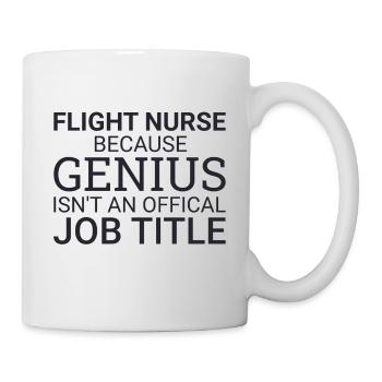 Flight Nurse Genius Luftrettung - Tasse - Weiß - Rechts
