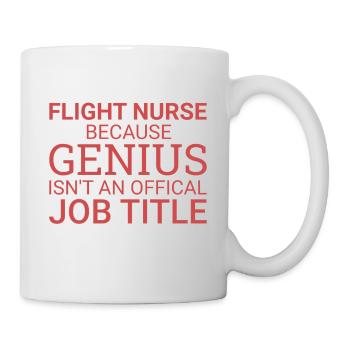 Flight Nurse Genius Luftrettung - Tasse - Weiß - Rechts