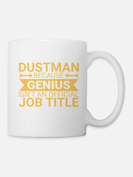 Dustman Genius - Tasse - Weiß