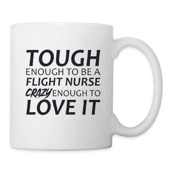 Flight Nurse Crazy Luftrettung - Tasse - Weiß - Rechts