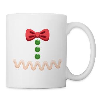 Festive Christmas Gingerbread Halloween Costume - Mug - white - Right