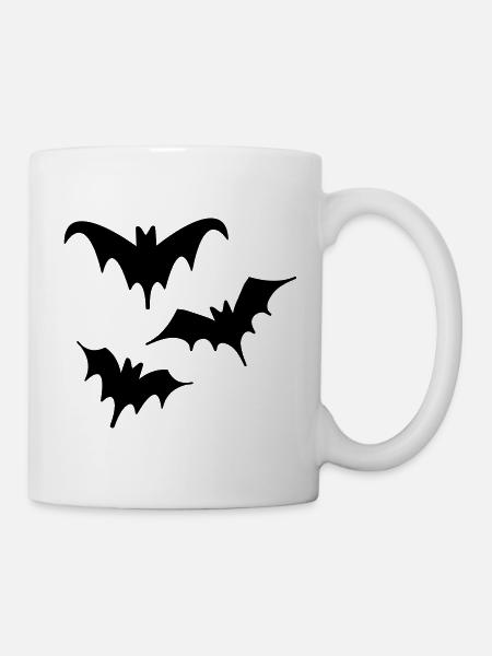 Chauves-souris Halloween Art Trio - Mug blanc - blanc
