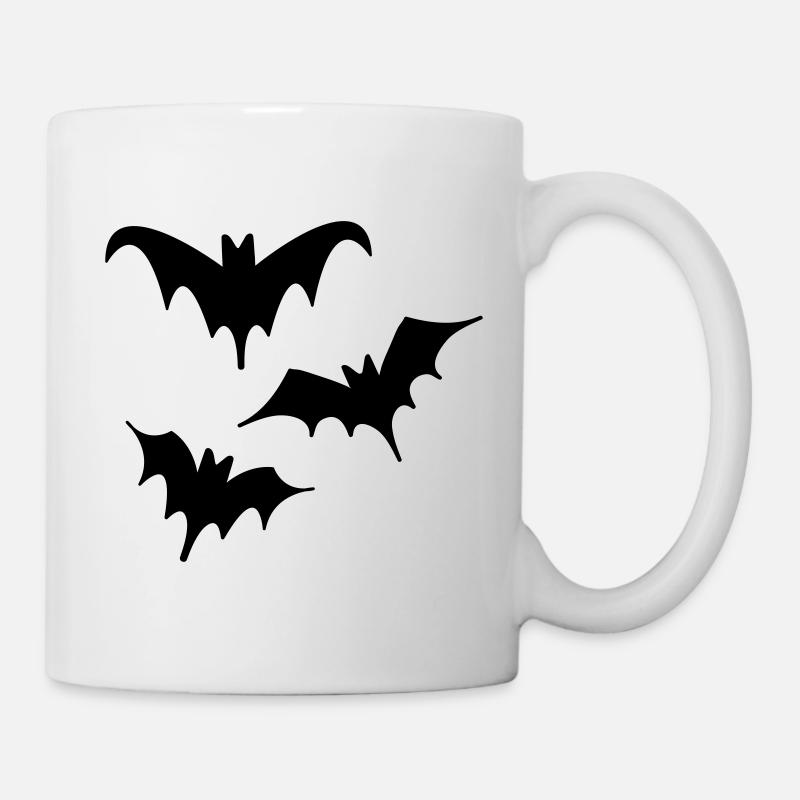 Bats Halloween Art Trio - Mug - white