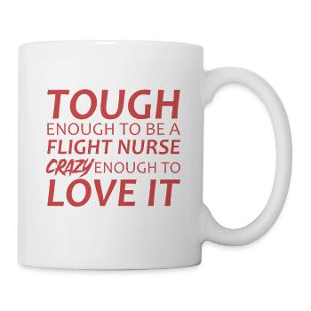 Flight Nurse Crazy Luftrettung - Tasse - Weiß - Rechts
